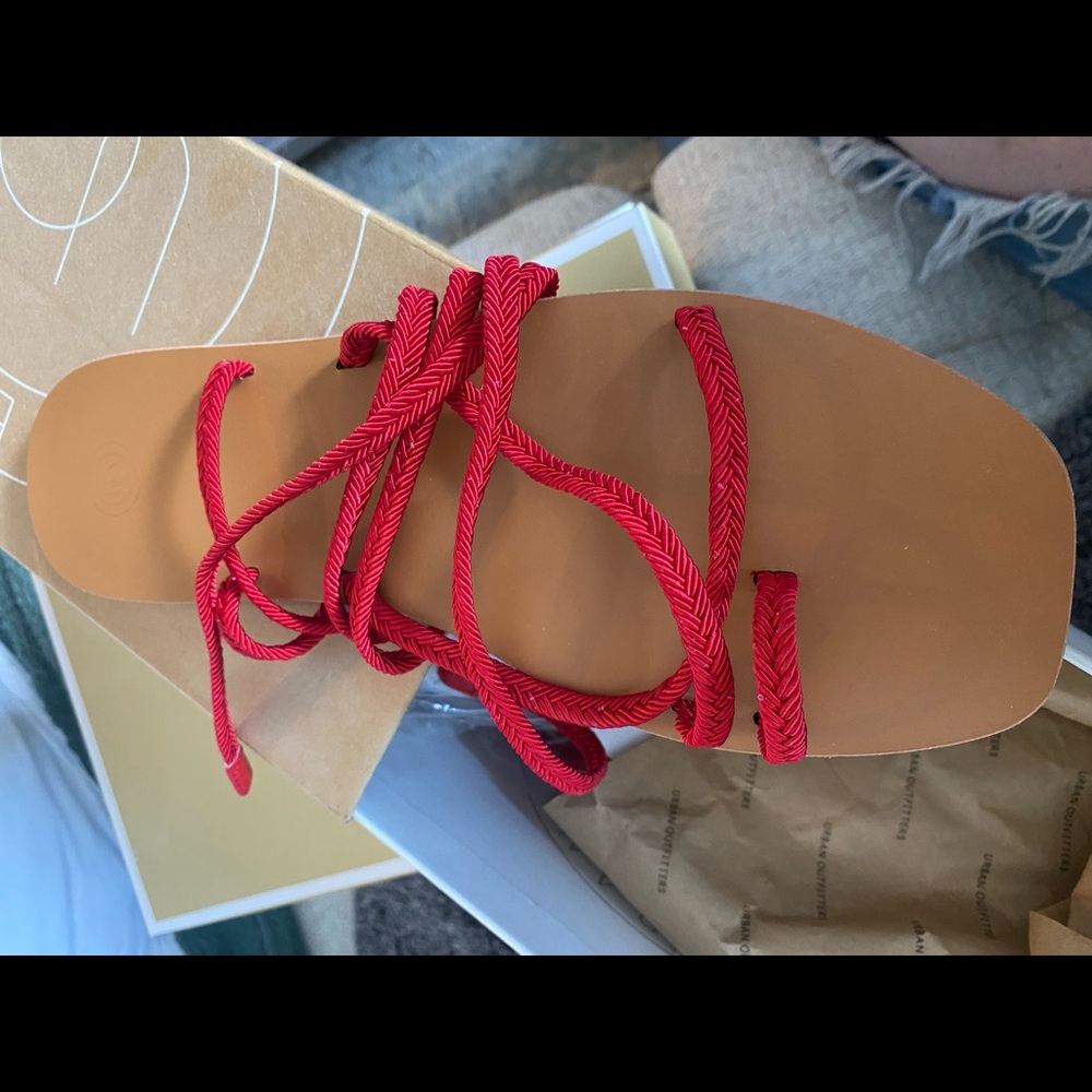 Womens size 9 Urban Outfitters Rope Wrap Sandal never worn